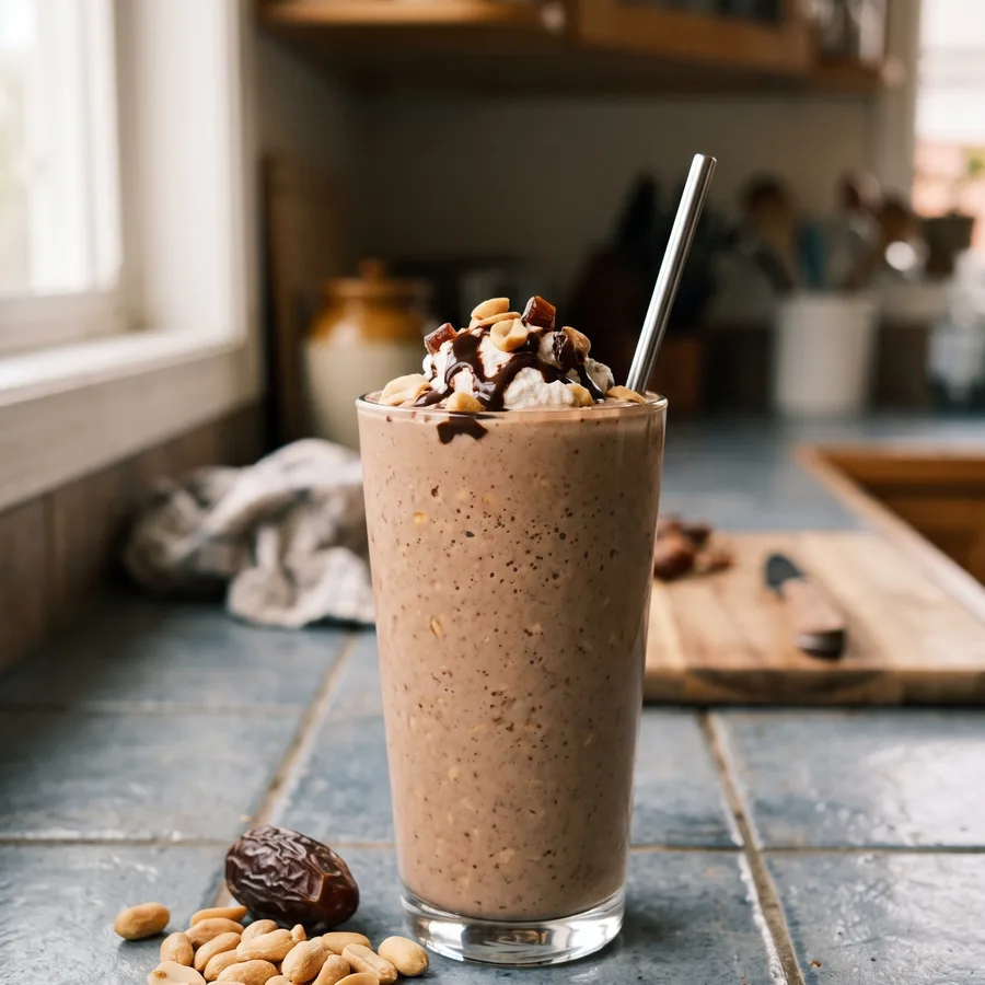 Snickers-Smoothie ohne Proteinpulver